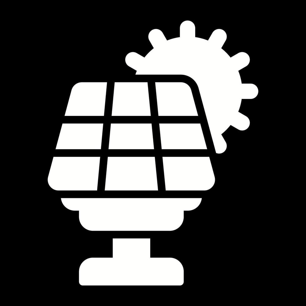 icono de vector de panel solar