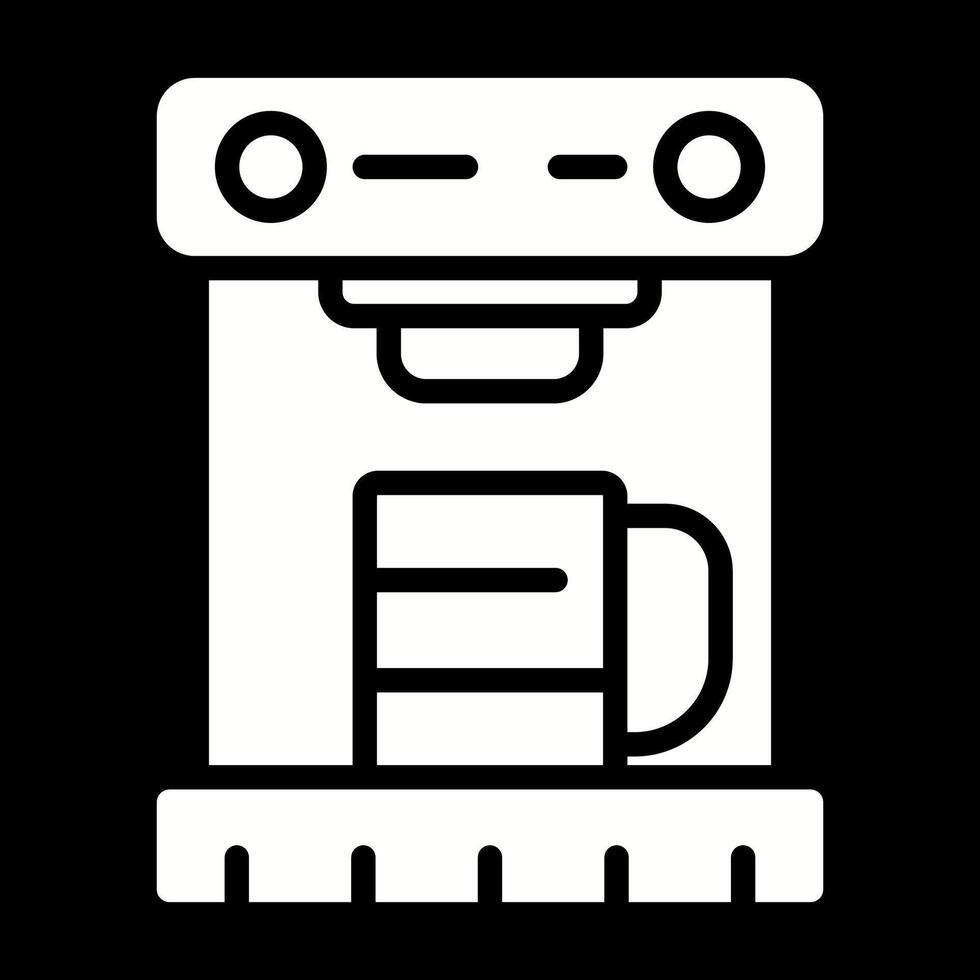 icono de vector de máquina de café