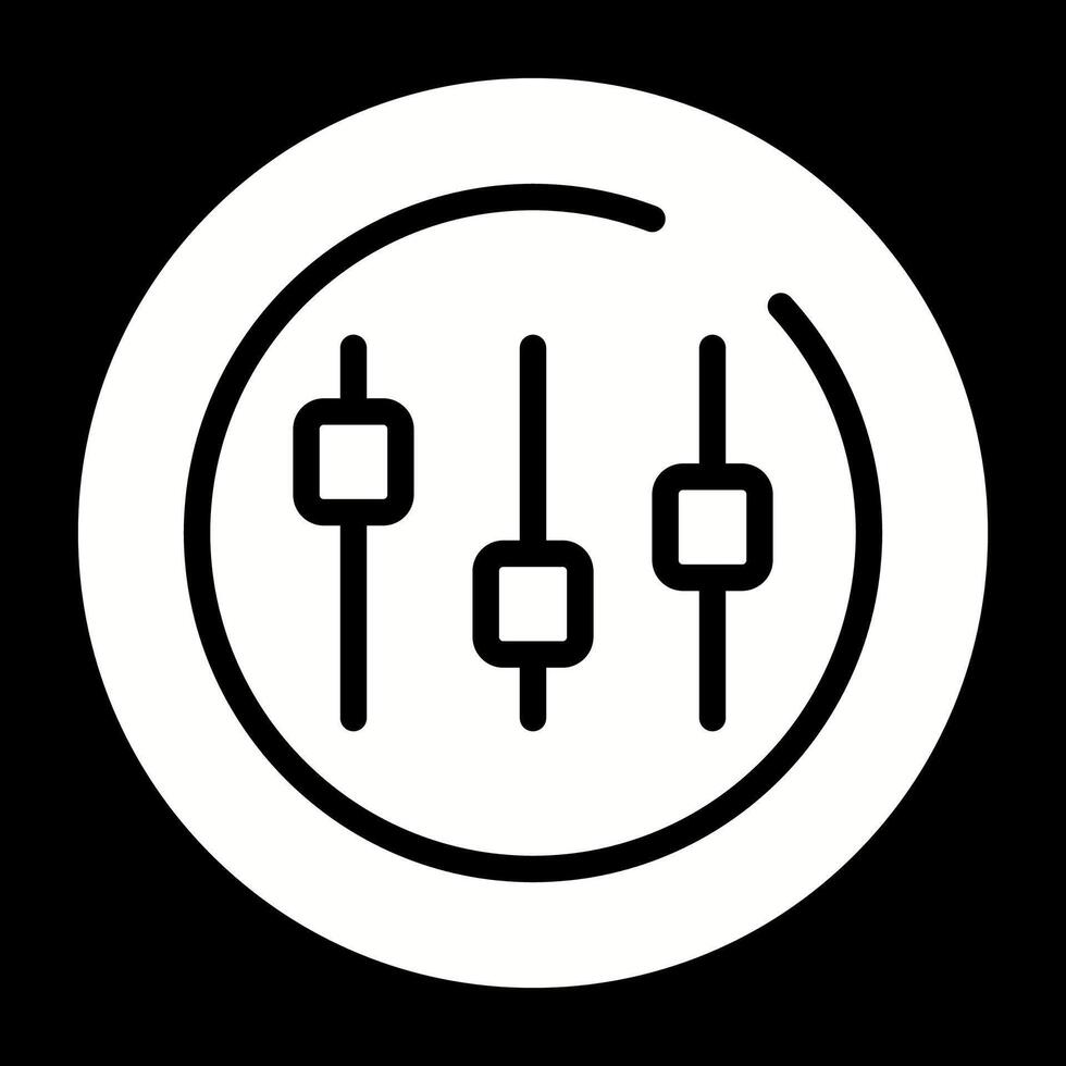 Music Equalizer Circle Vector Icon