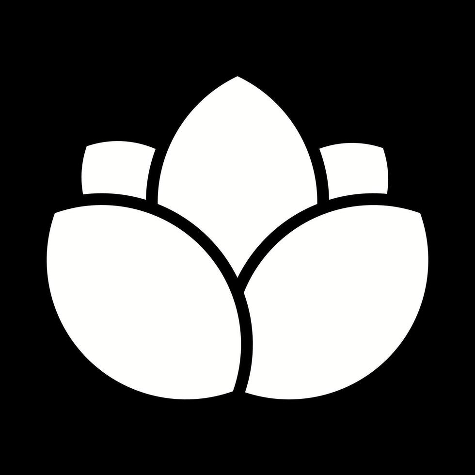 icono de vector de flor de loto