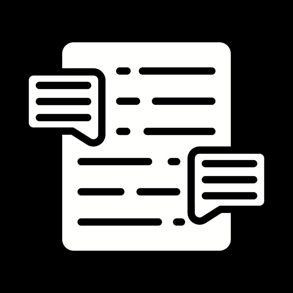 Document Commenting Vector Icon