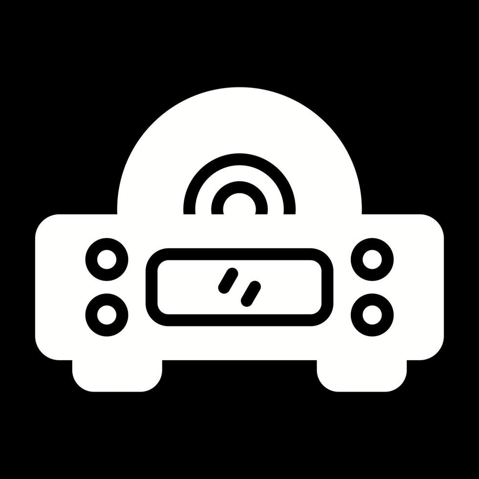 icono de vector de reproductor de cd