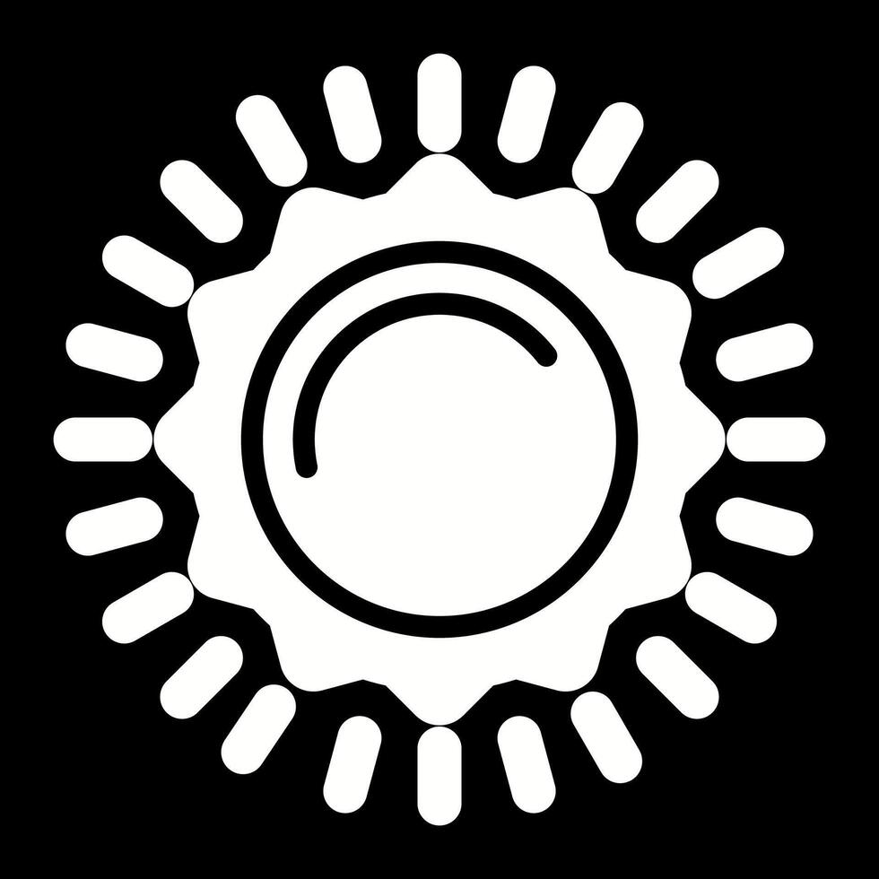 icono de vector de sol