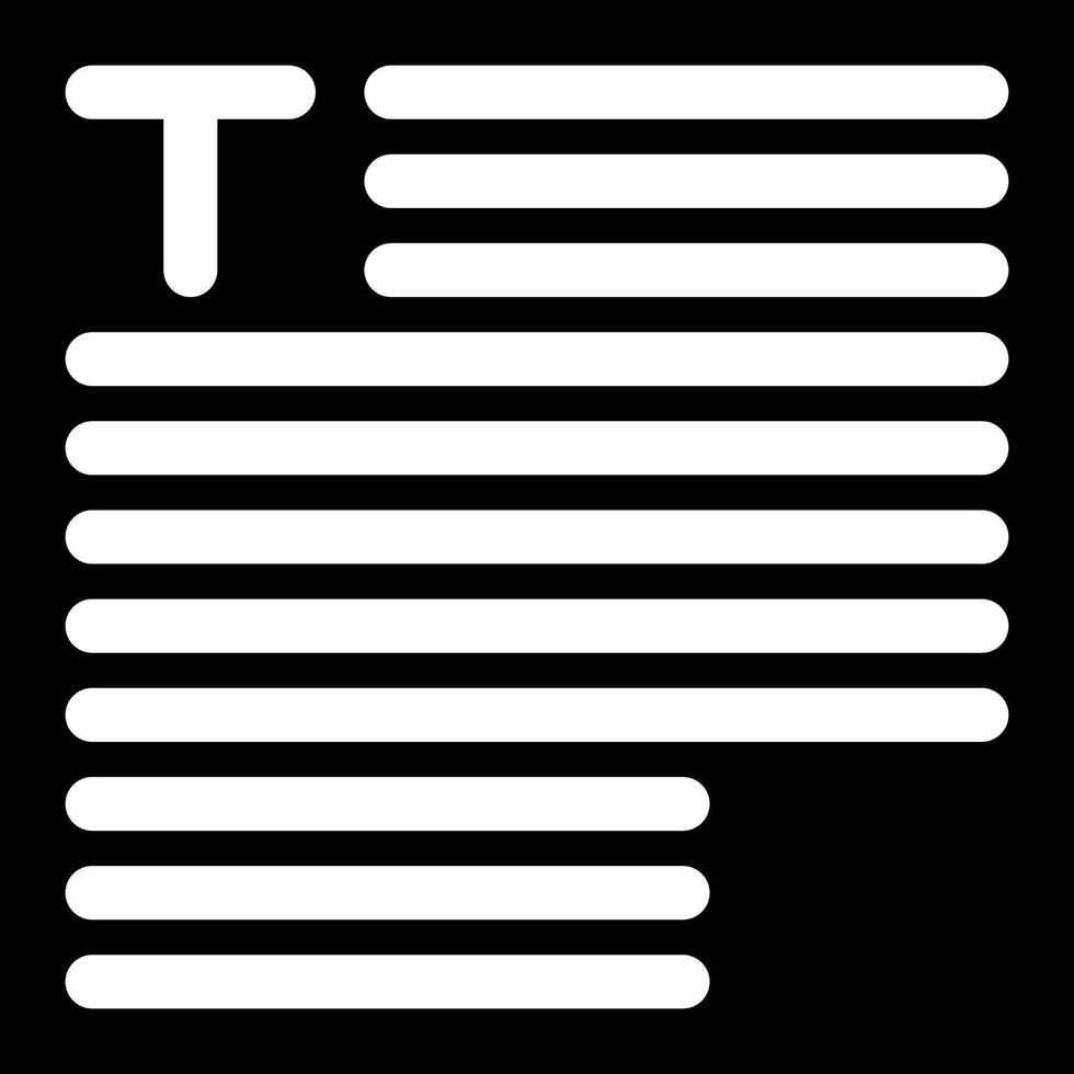 Typography Vector Icon