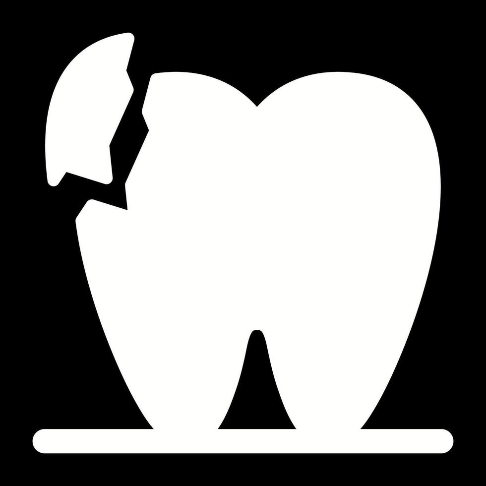 Broken Teeth Vector Icon