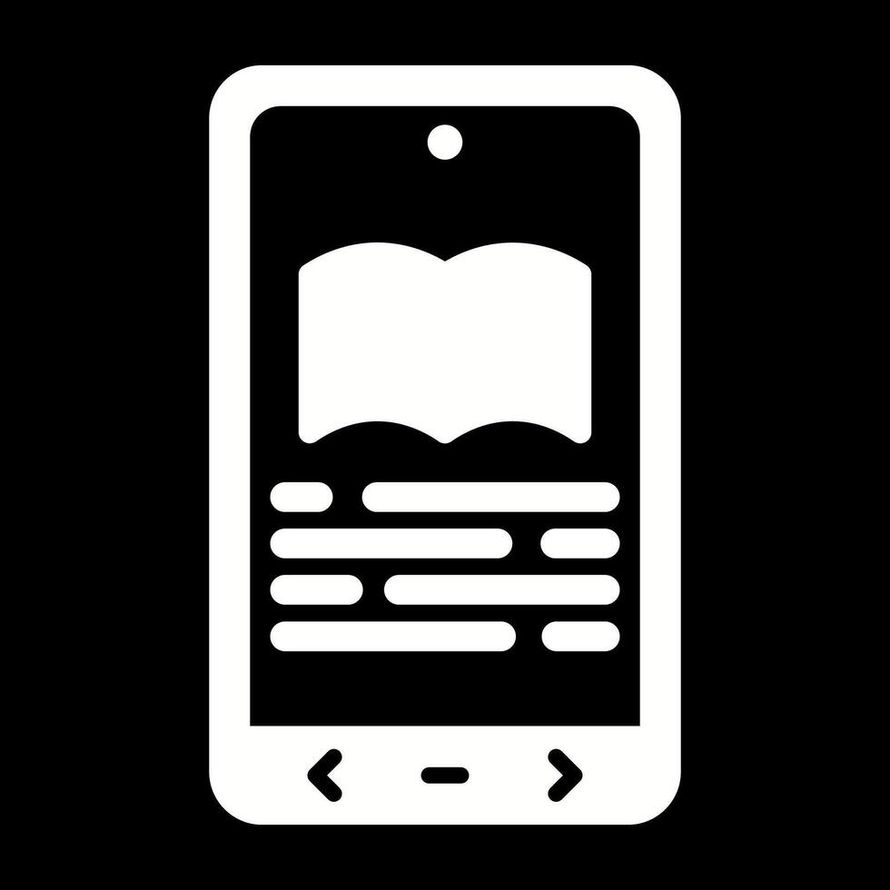 E book Reader Vector Icon