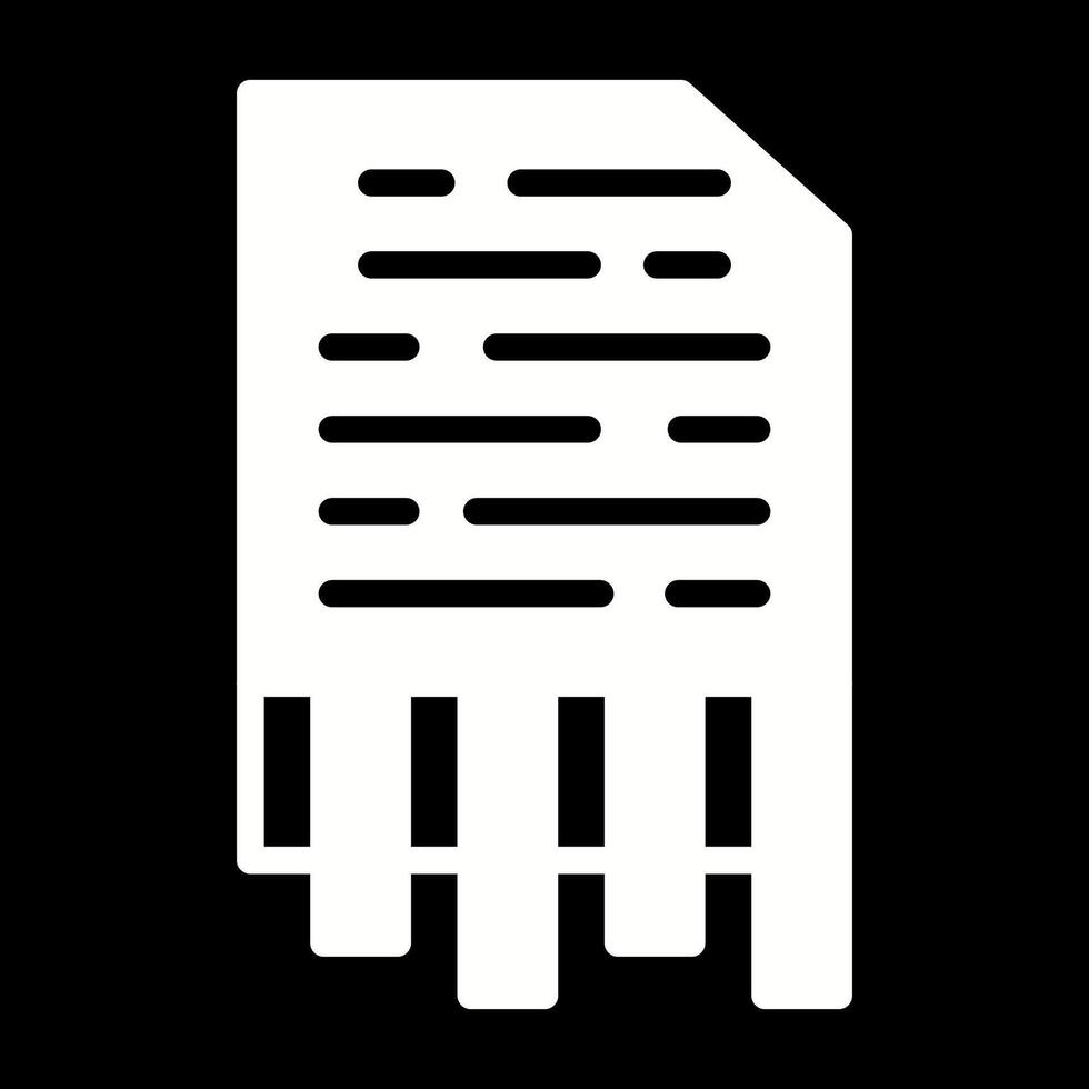 Shredding Vector Icon