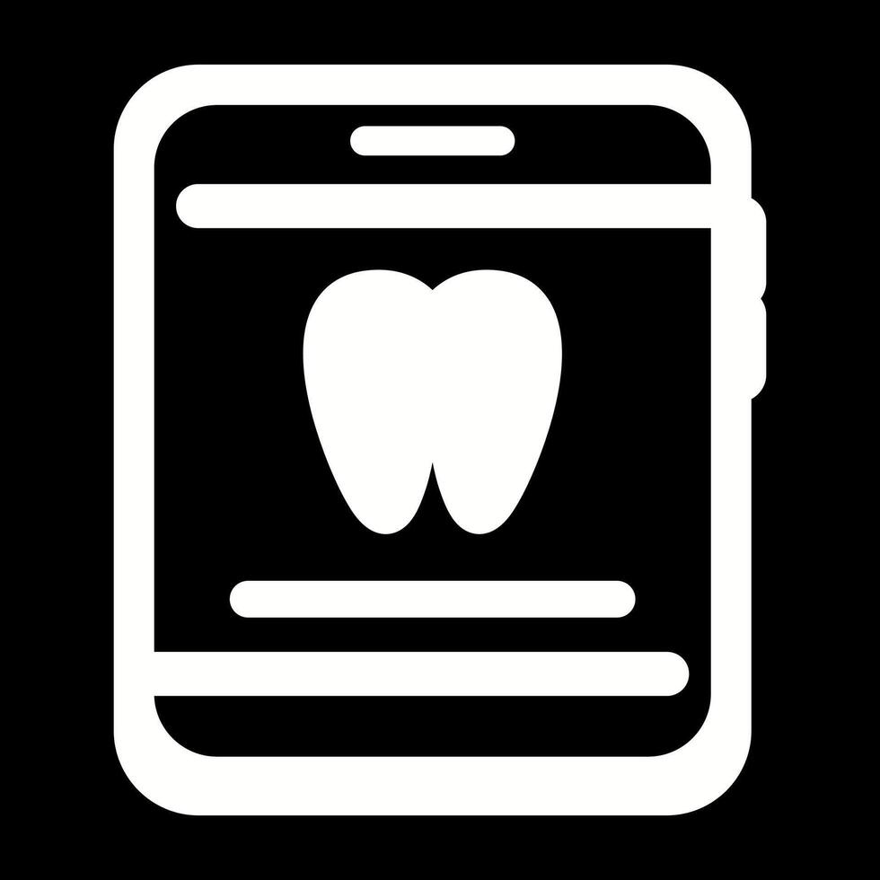 dentista aplicación vector icono