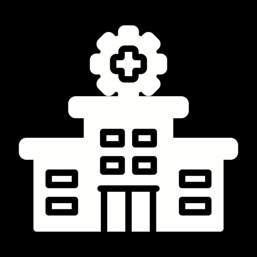 icono de vector de hospital