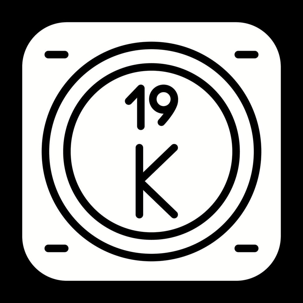 Potassium Vector Icon