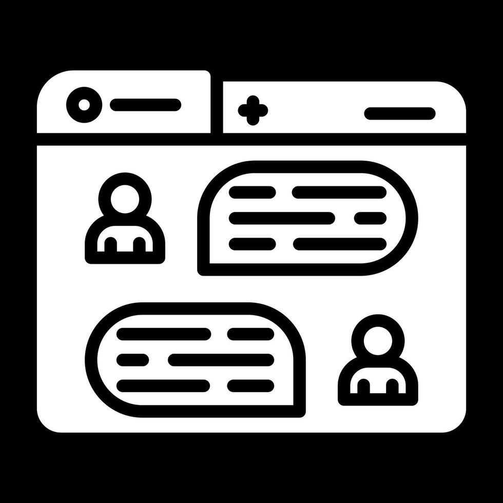 Messaging Vector Icon