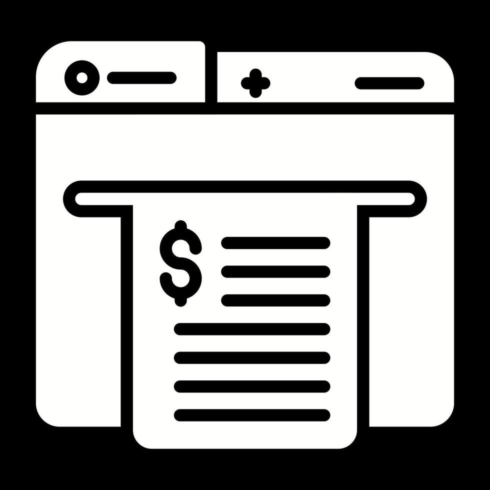 Receipt Vector Icon