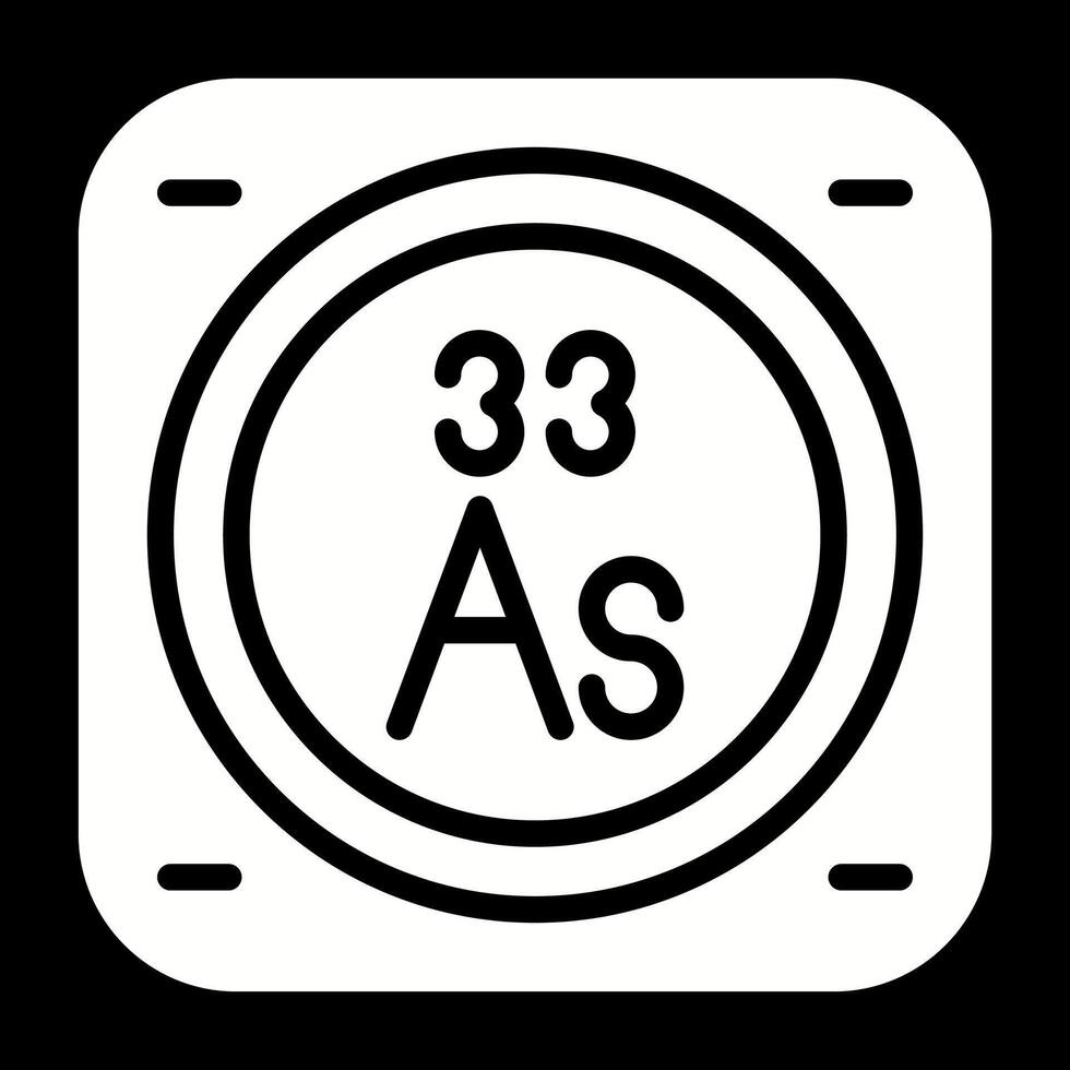 arsénico vector icono
