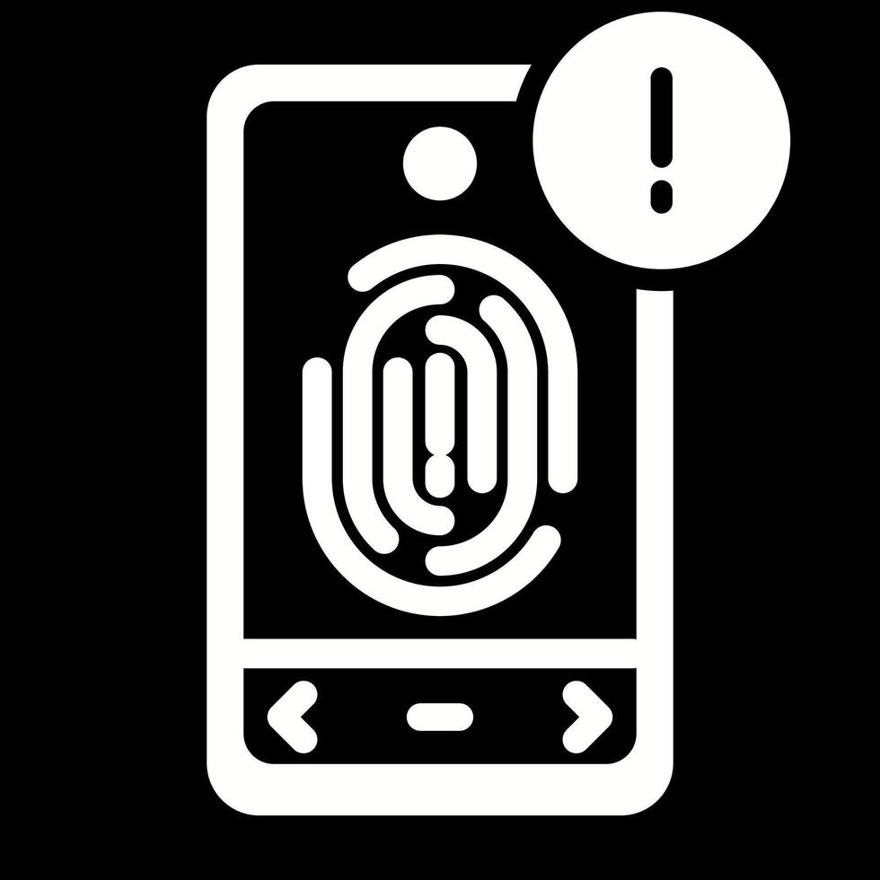 Biometric Identification Vector Icon