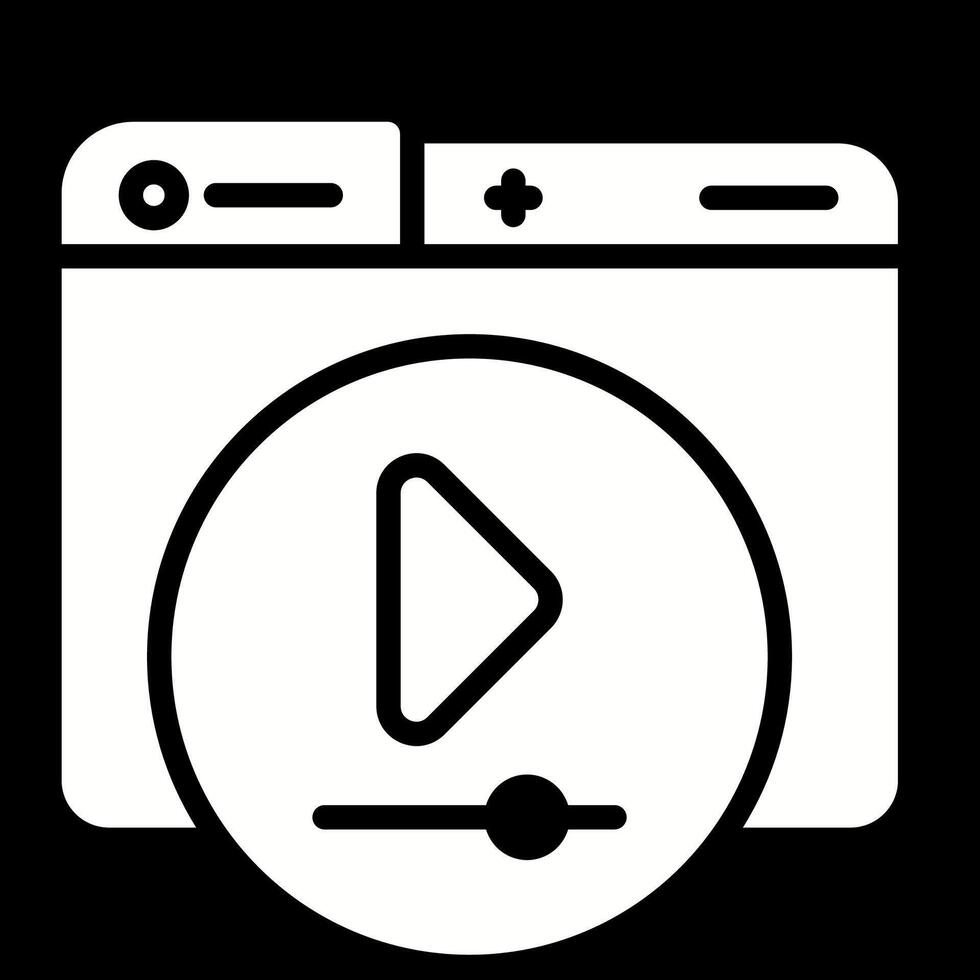 icono de vector de reproductor de video