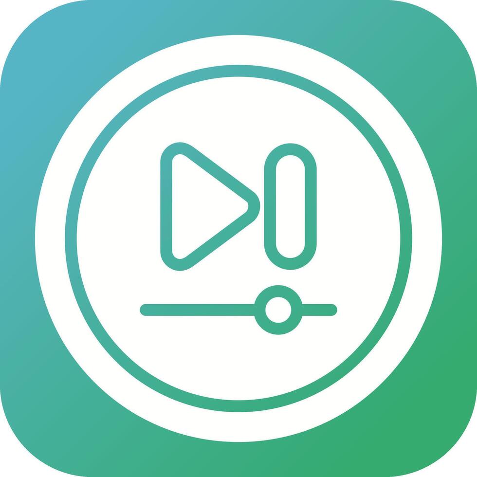 Video Next Track Button Vector Icon