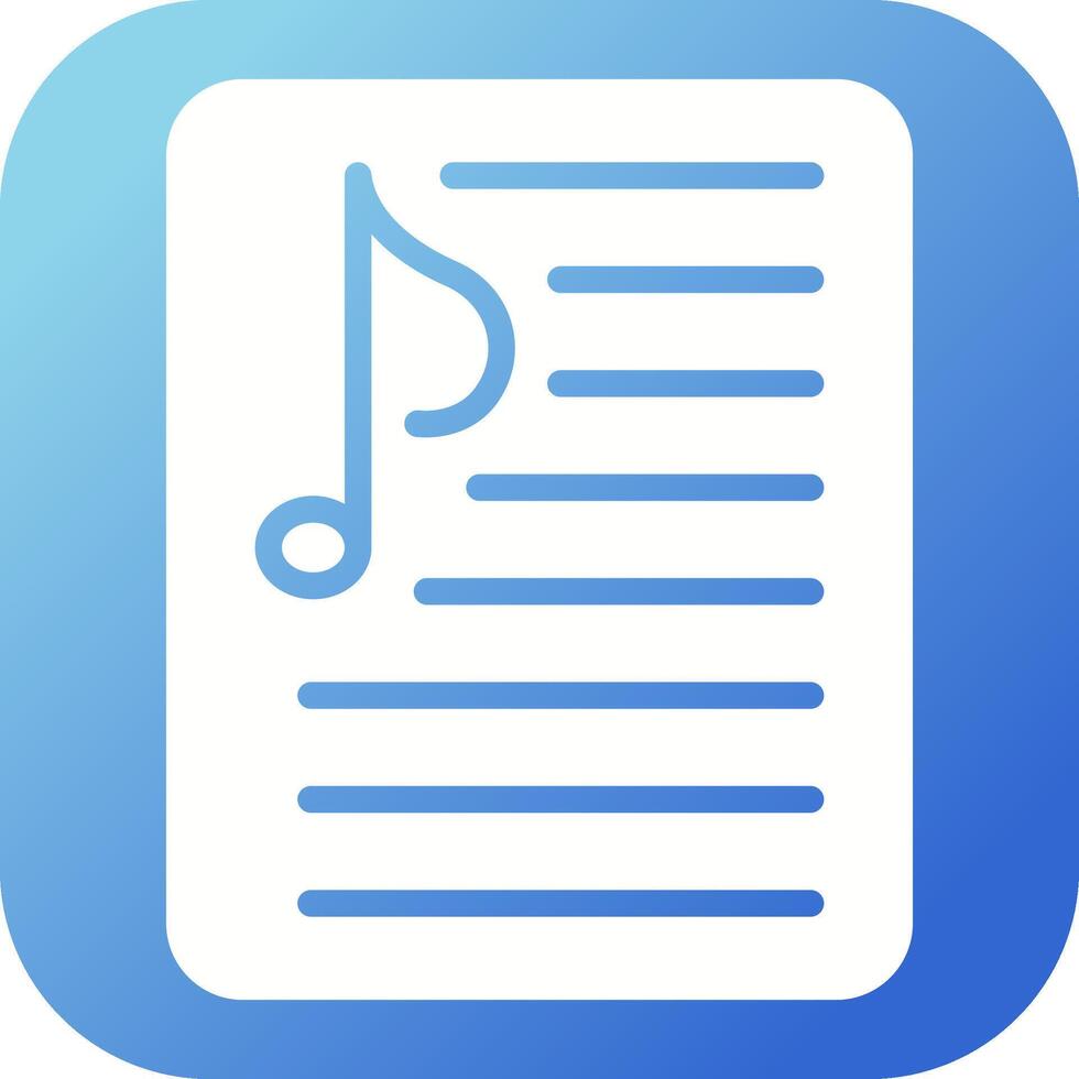 Music Playlist Vector Icon