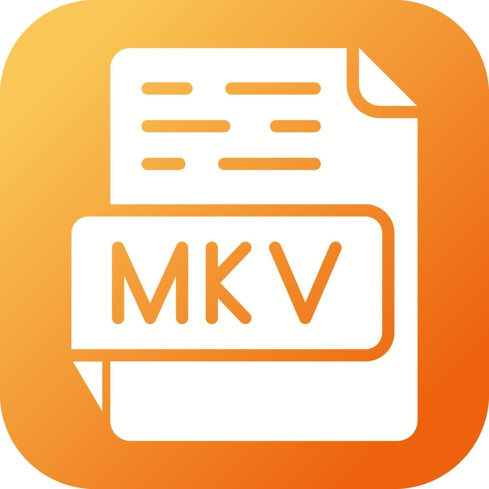 icono de vector mkv