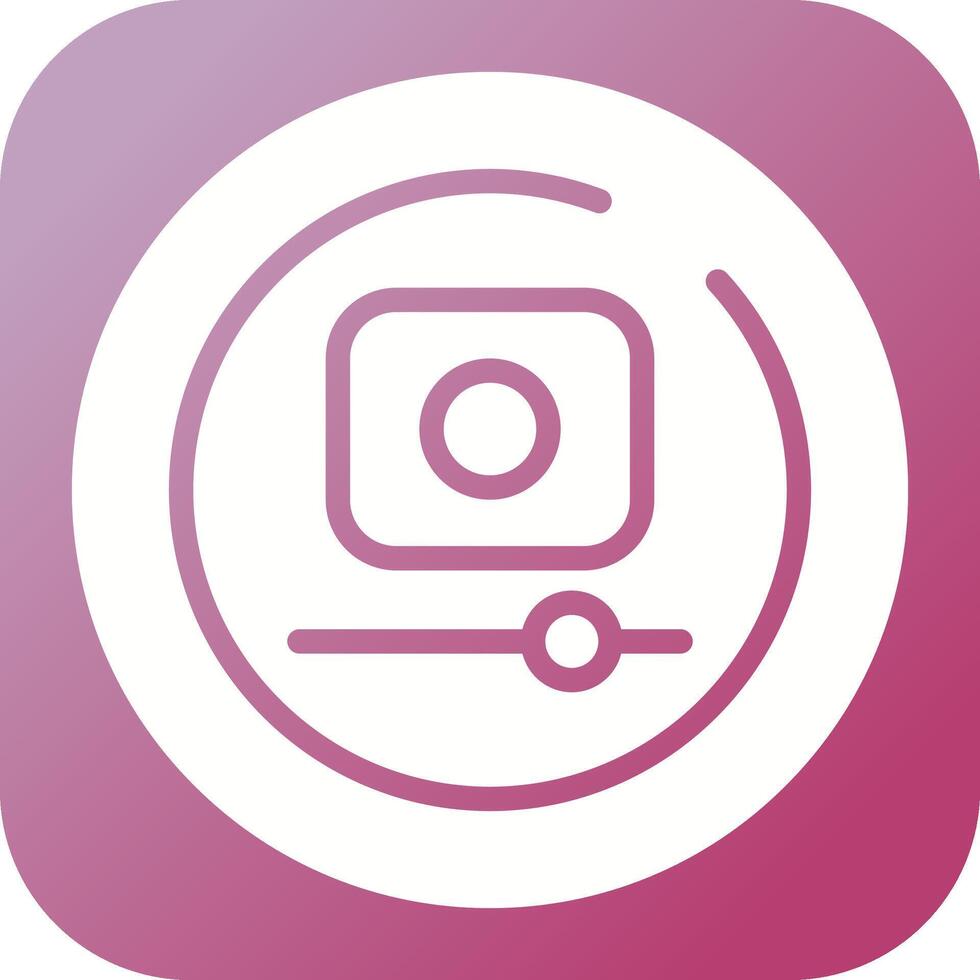 Video Record Circle Vector Icon