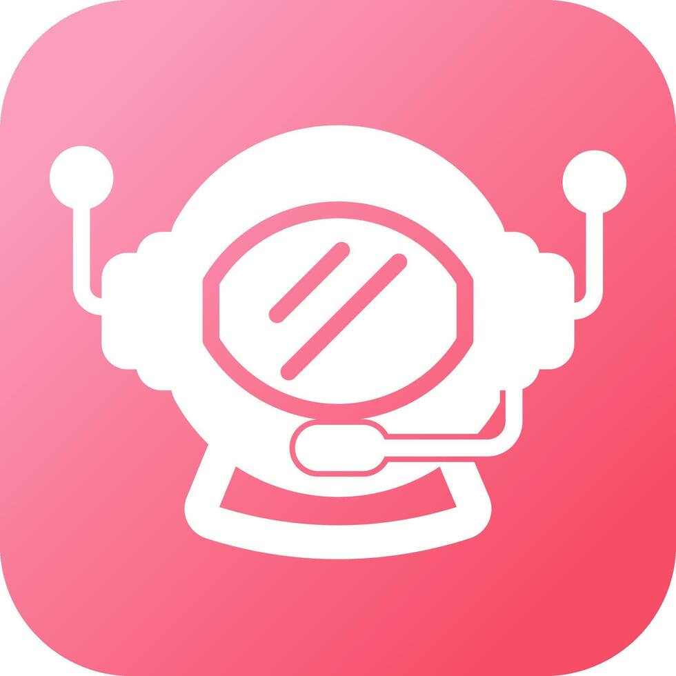 Astronaut Helmet Vector Icon