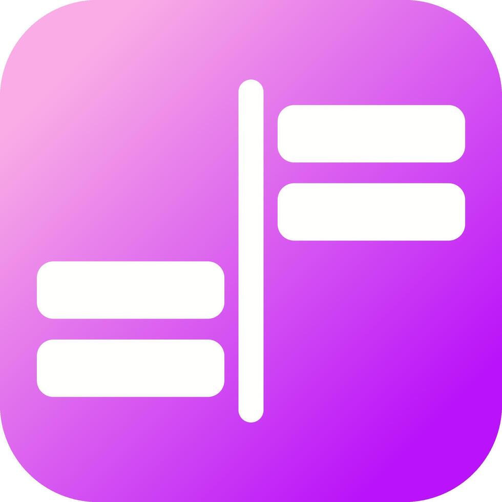 Horizontal Alignment Vector Icon