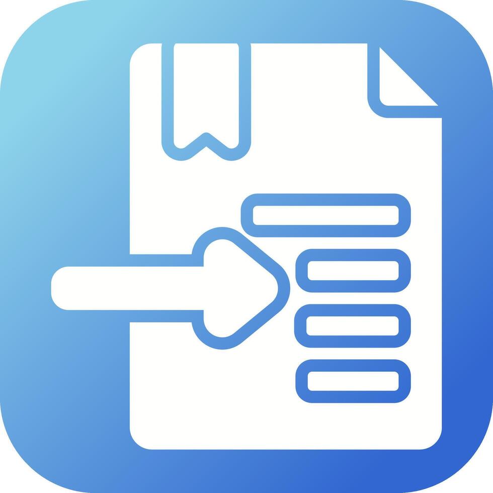 Indent Vector Icon