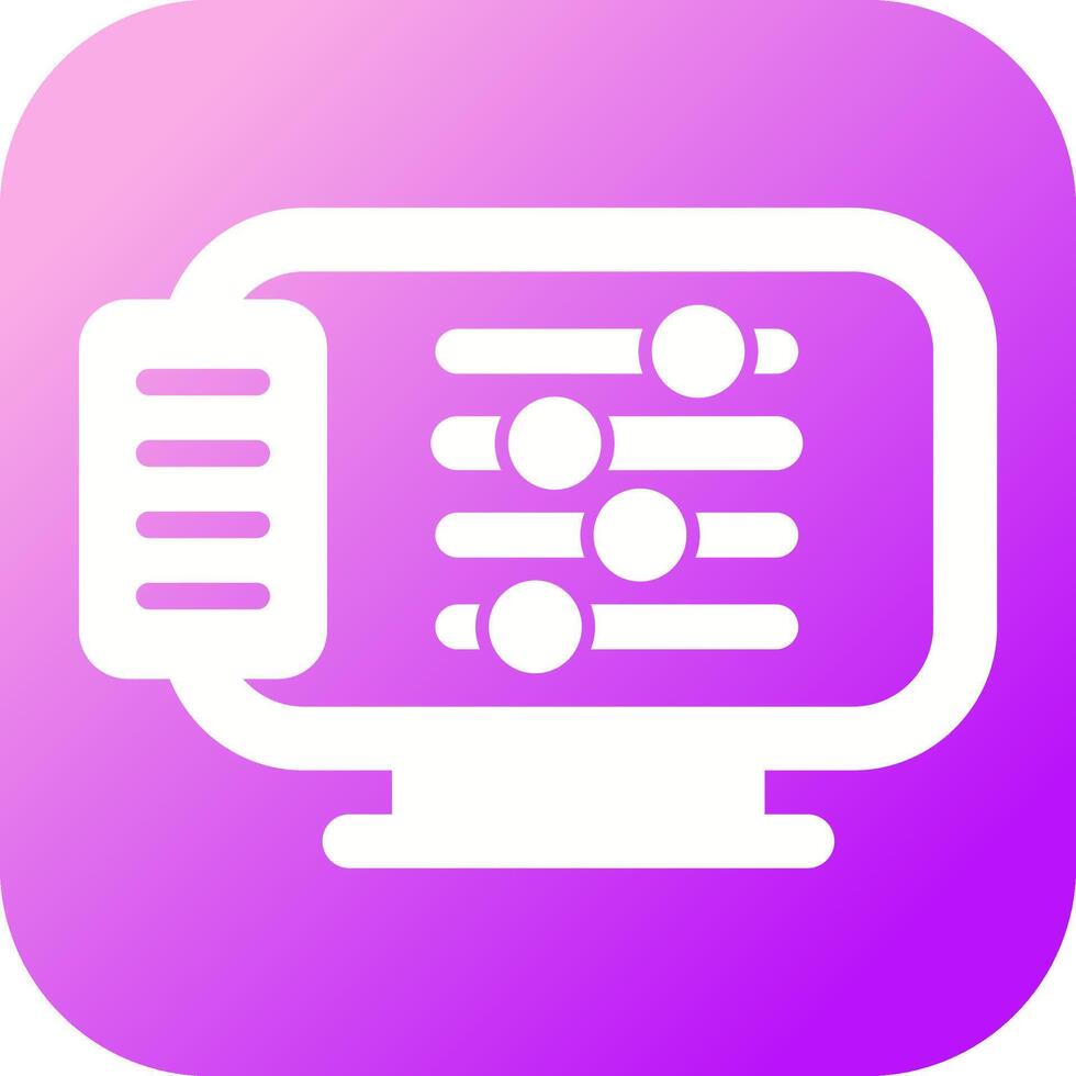 Desktop Computer Vector Icon