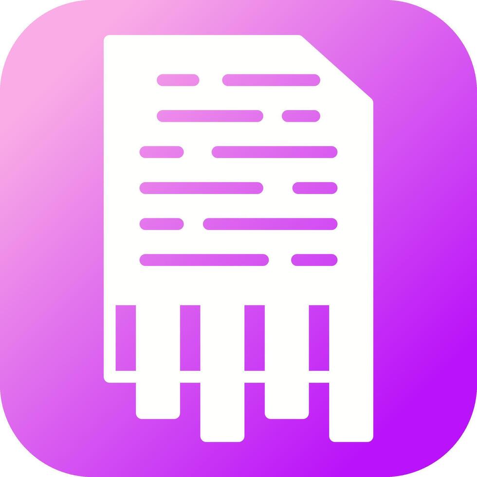 Shredding Vector Icon