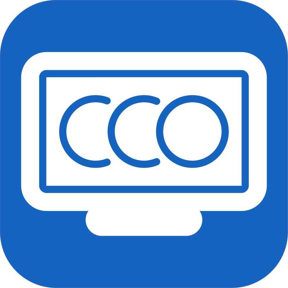 Desktop Computer Vector Icon