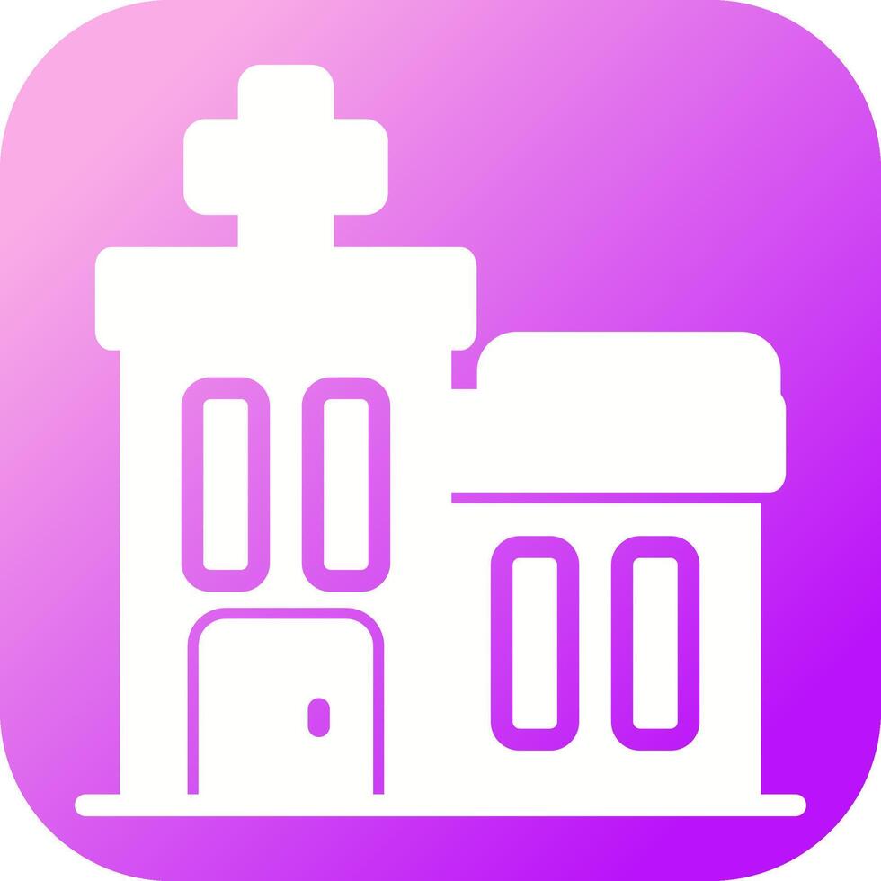 icono de vector de hospital