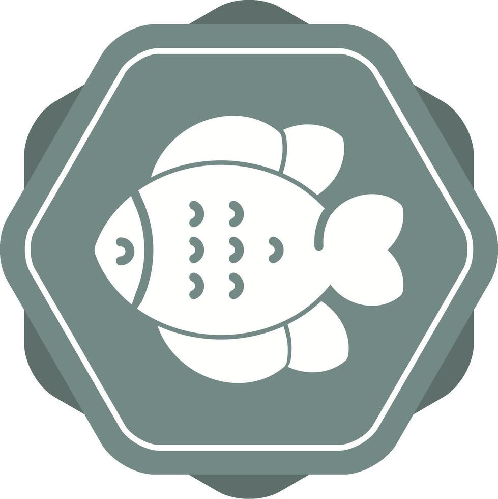 icono de vector de pescado