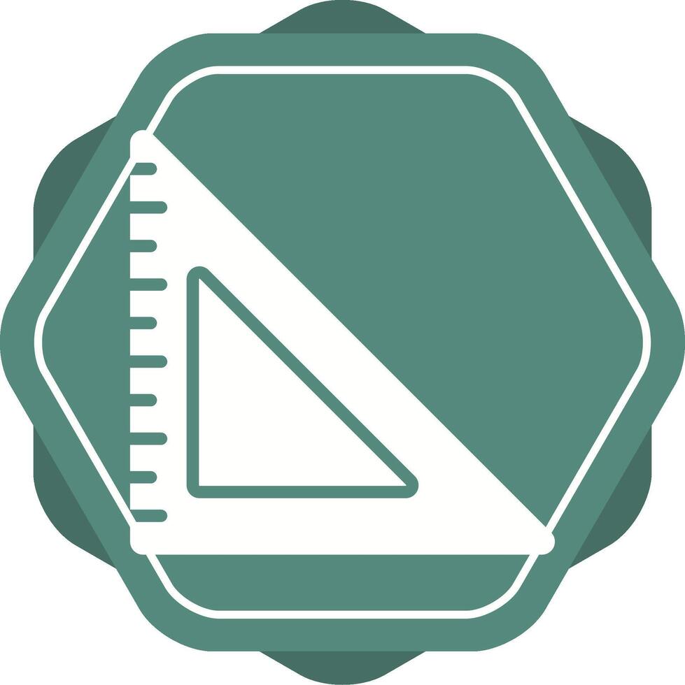 Triangular Ruler Vector Icon