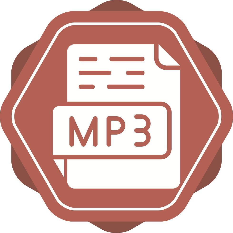 icono de vector de mp3