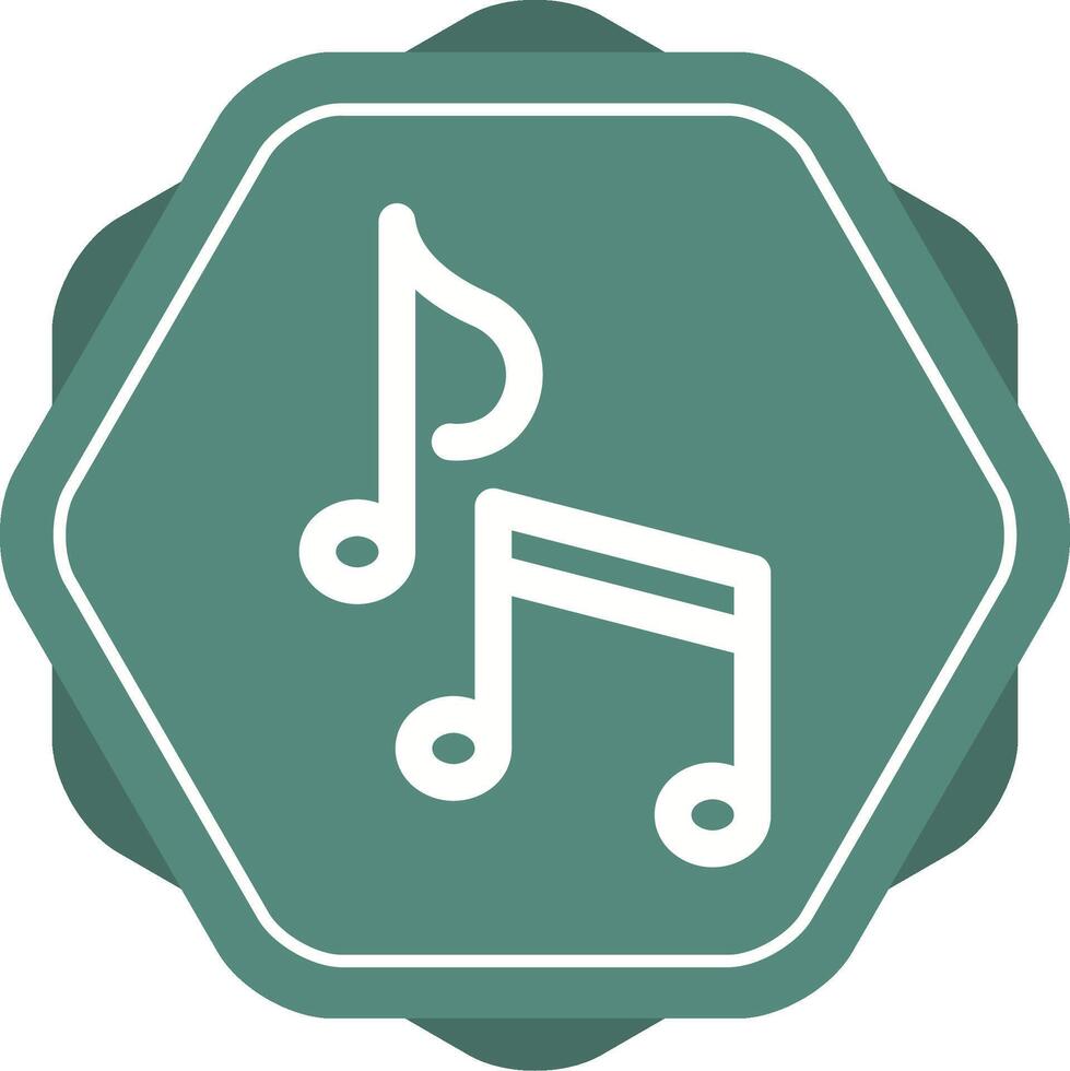 icono de vector de nota musical