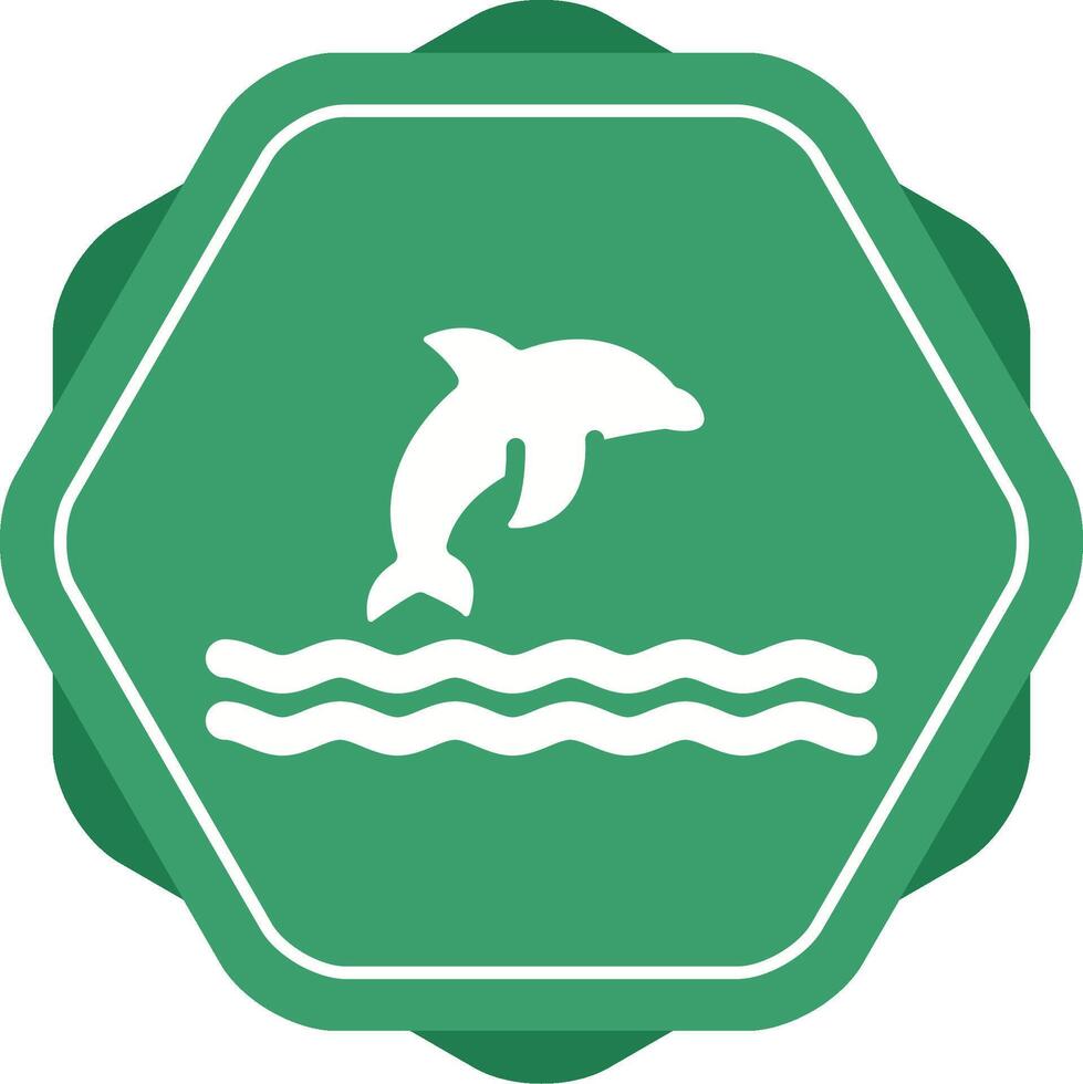 icono de vector de delfín