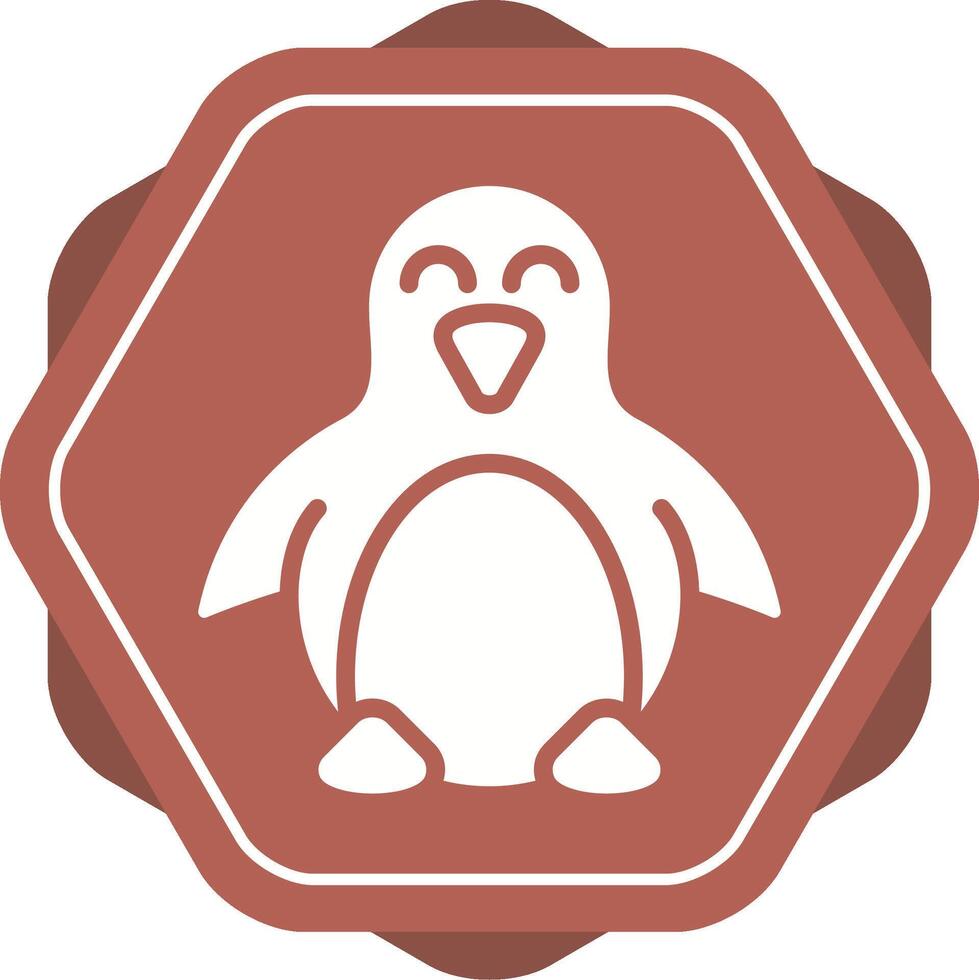 icono de vector de pingüino