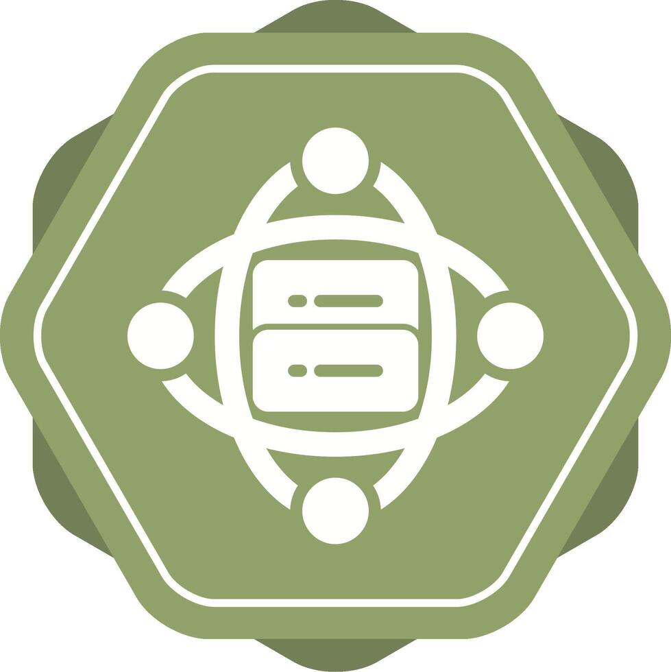 Cluster Server Vector Icon