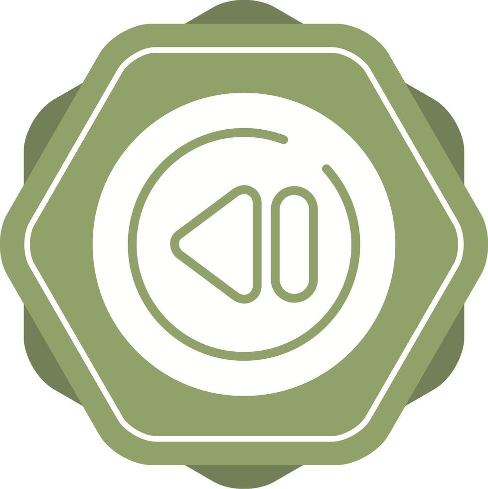 Previous Track Circle Vector Icon