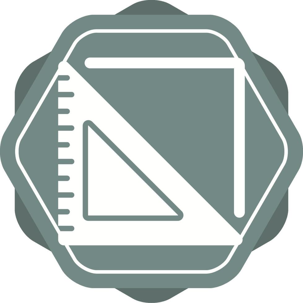Triangular Ruler Vector Icon