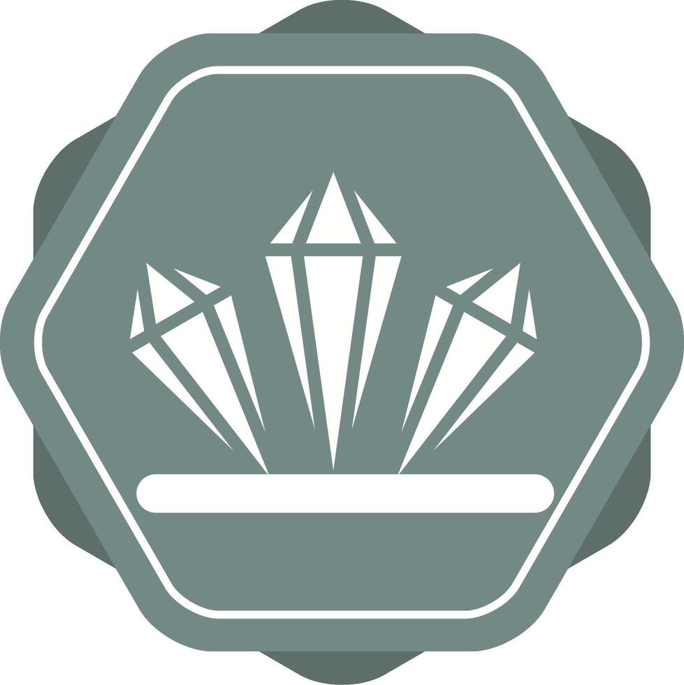 icono de vector de cristal