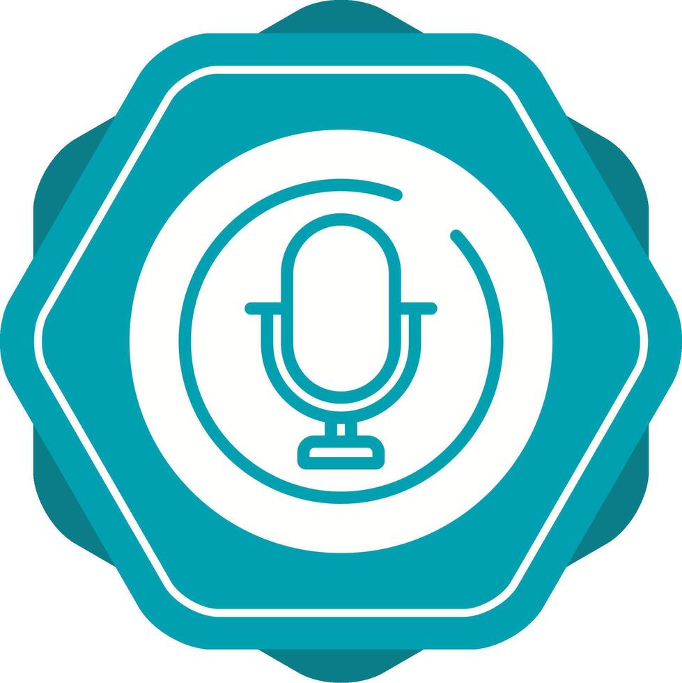 Microphone Circle Vector Icon