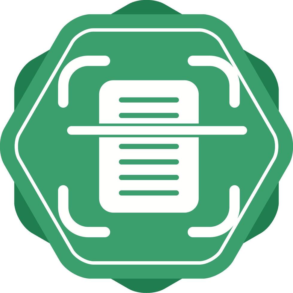 Document Scanning Vector Icon