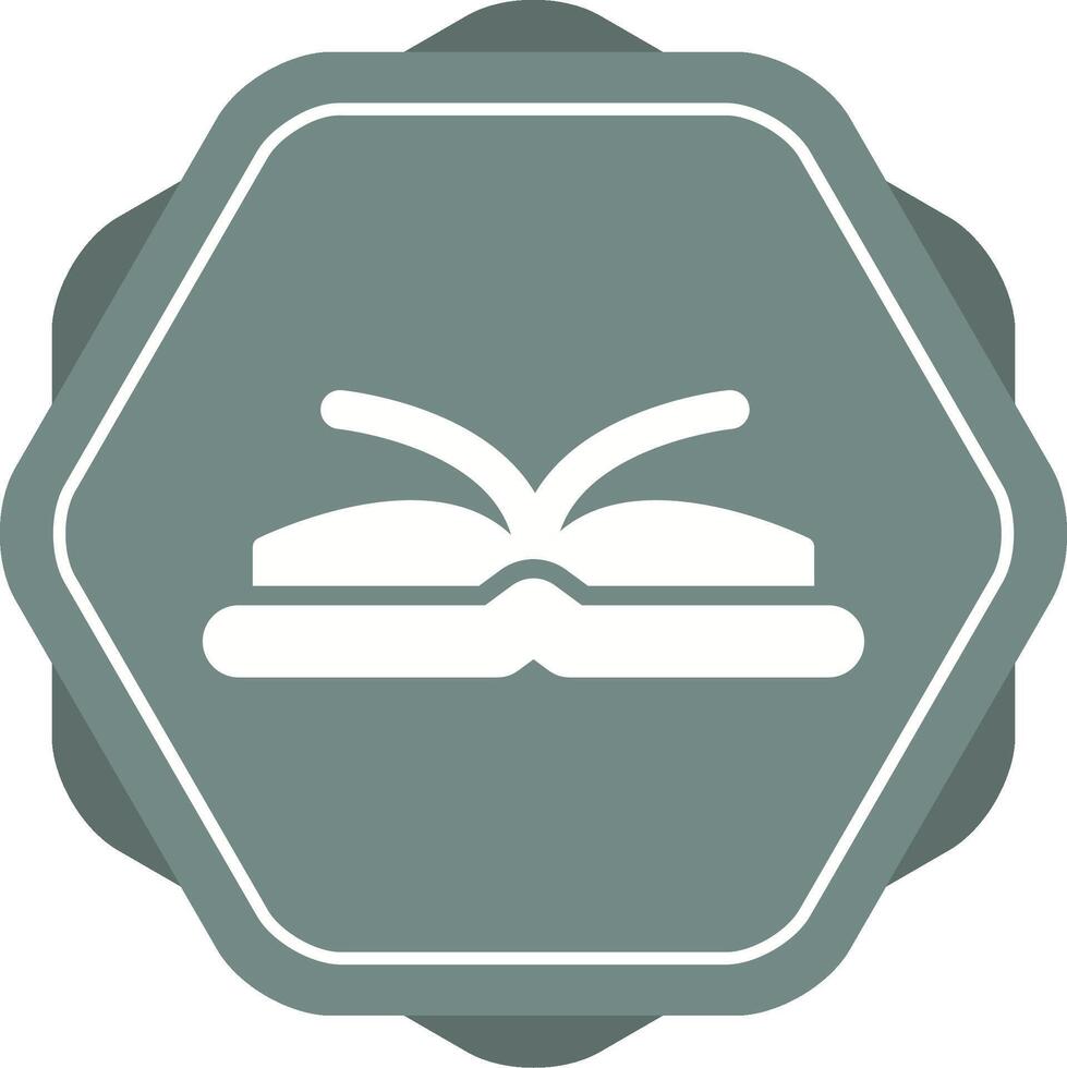 icono de vector de libro abierto