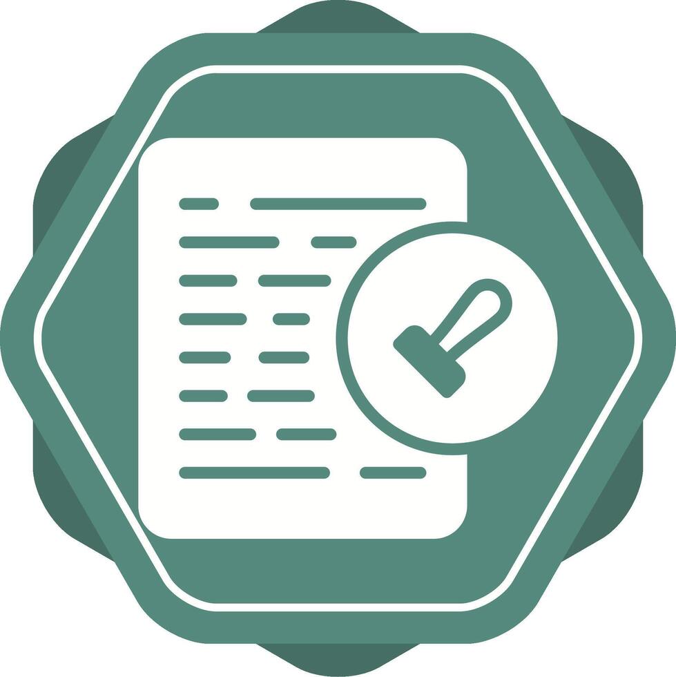 documento permisos vector icono