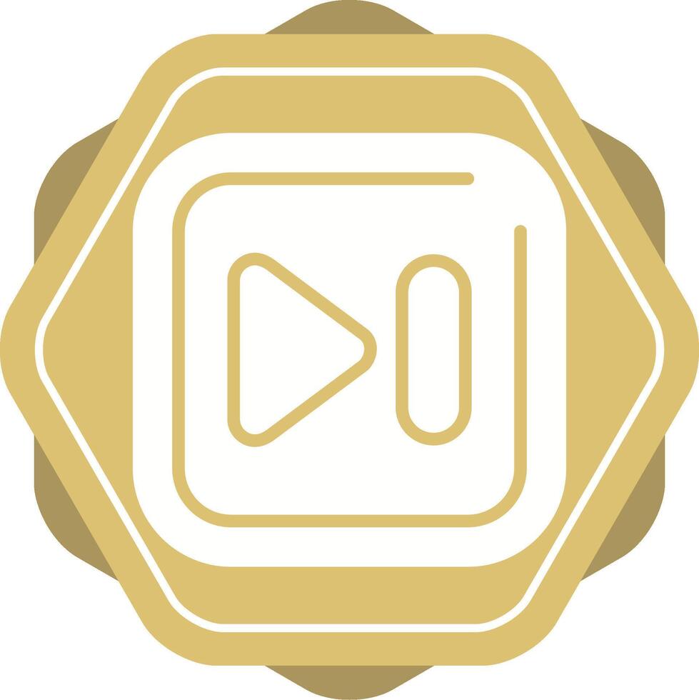 Next Track Square Vector Icon