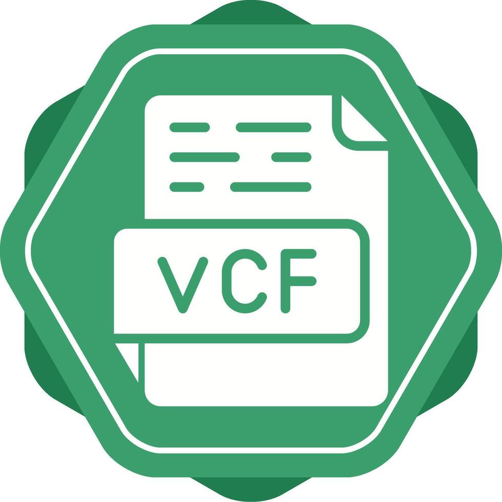 vcf vector icono