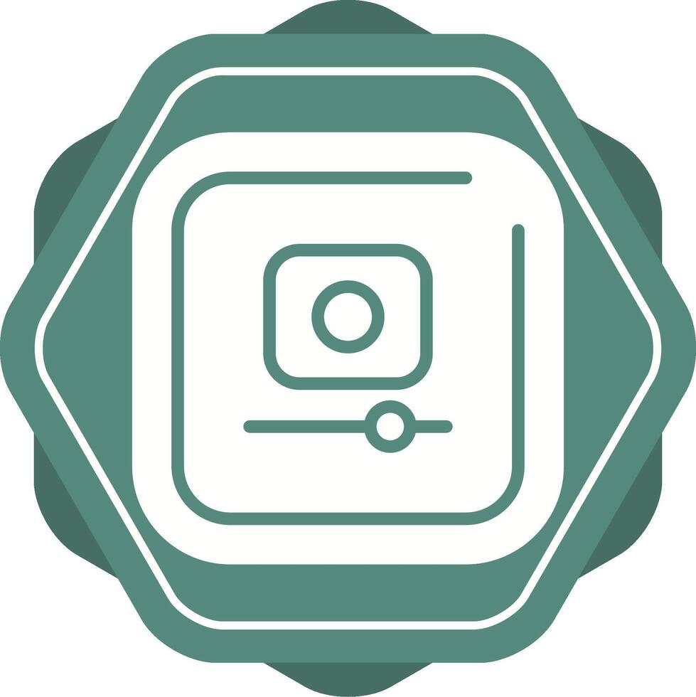 Video Record Square Vector Icon