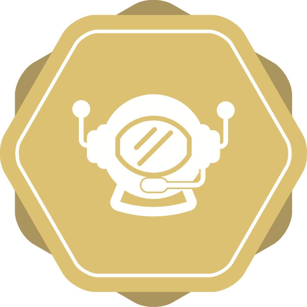 Astronaut Helmet Vector Icon