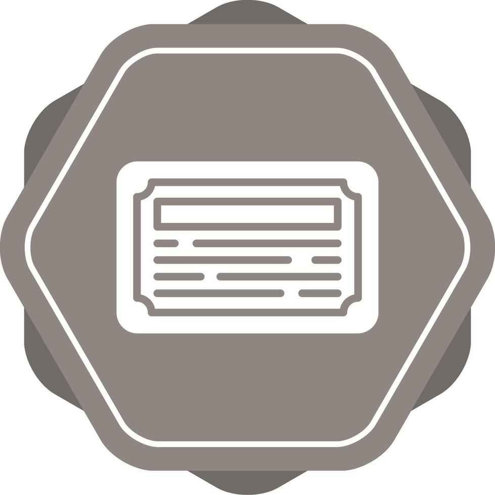 icono de vector de certificado