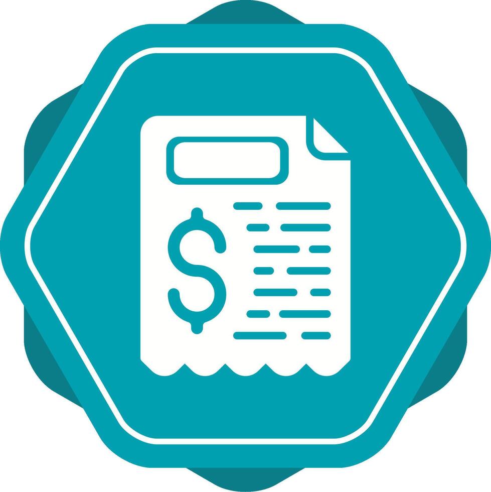 Receipt Vector Icon